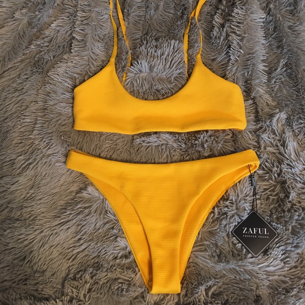 Yellow bikini